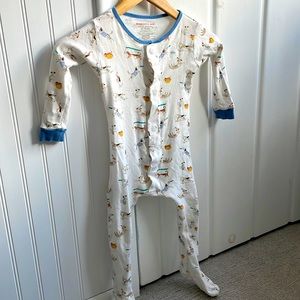 Magnetic me dog print footed PJs